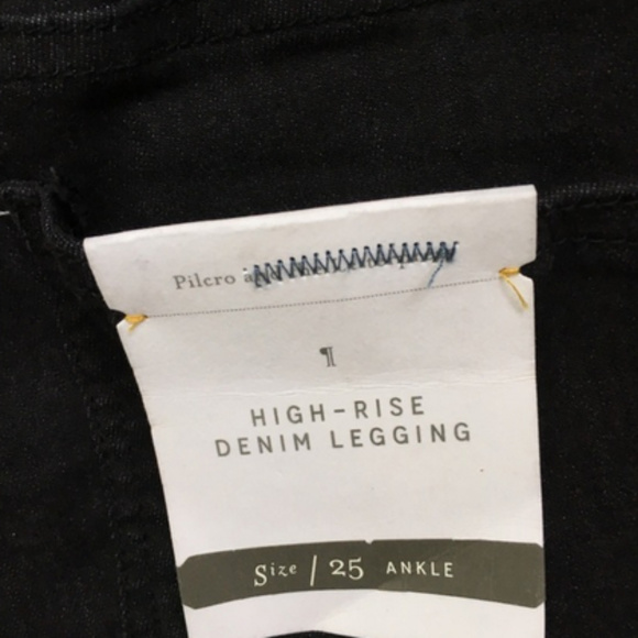 Pilcro High-Rise Ankle Denim Leggings Black 25 - Picture 7 of 7
